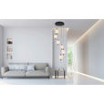 LED-HÄNGELEUCHTE 47/150 cm  - Schwarz/Weiß, Trend, Kunststoff/Metall (47/150cm) - Novel