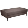 HOCKER Cord Dunkelbraun  - Dunkelbraun/Schwarz, Design, Textil/Metall (140/45/80cm) - Xora