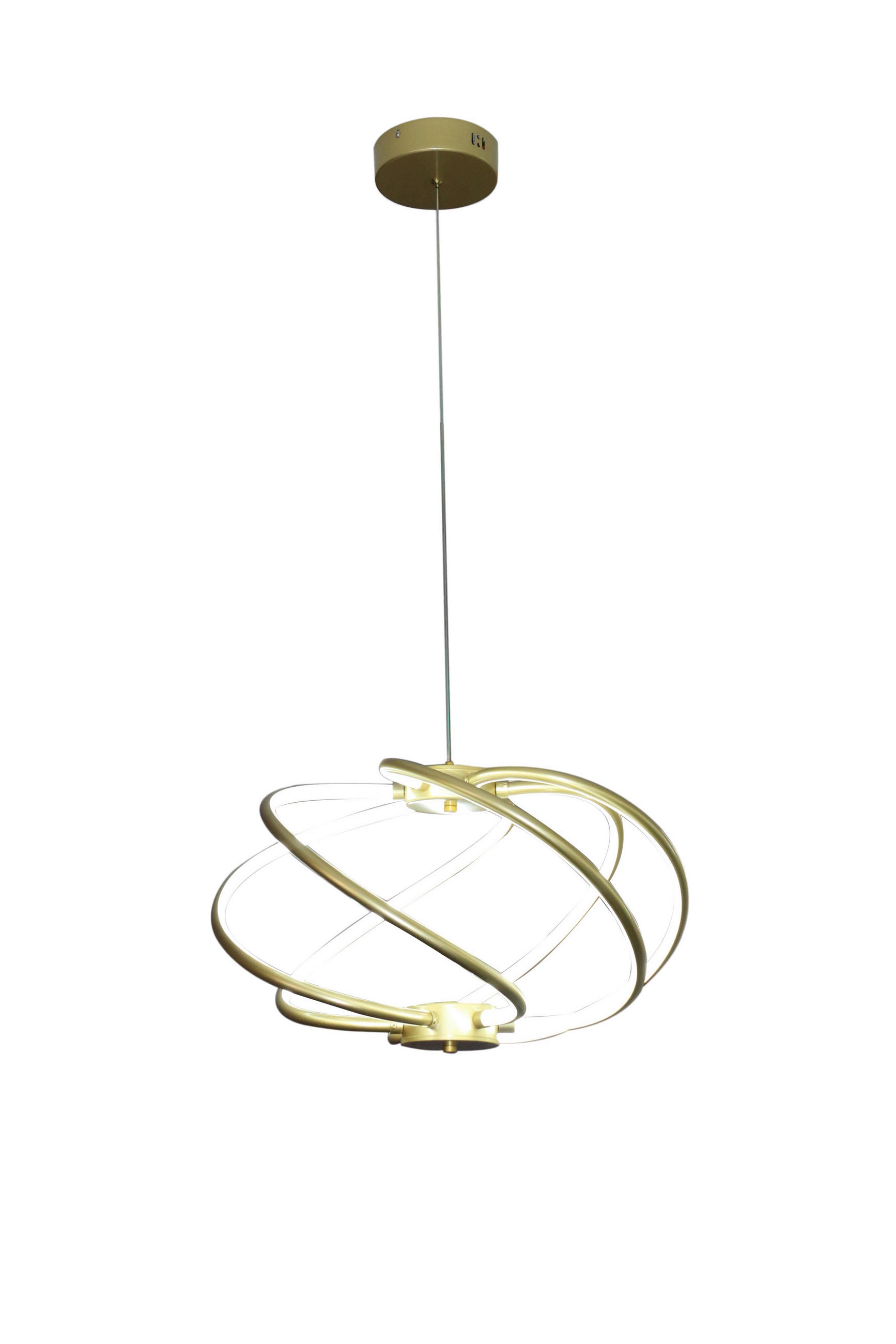 LED-HÄNGELEUCHTE Kandor  150/51/51 cm  - Goldfarben, Design, Metall (150/51/51cm)