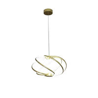 LED-HÄNGELEUCHTE Kandor  150/51/51 cm  - Goldfarben, Design, Metall (150/51/51cm)