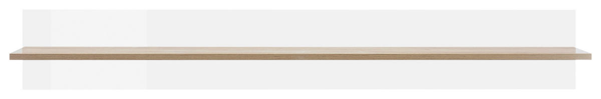 WANDBOARD Weiß, Eichefarben  - Eichefarben/Weiß, Design, Holzwerkstoff (138/20/20cm) - MID.YOU