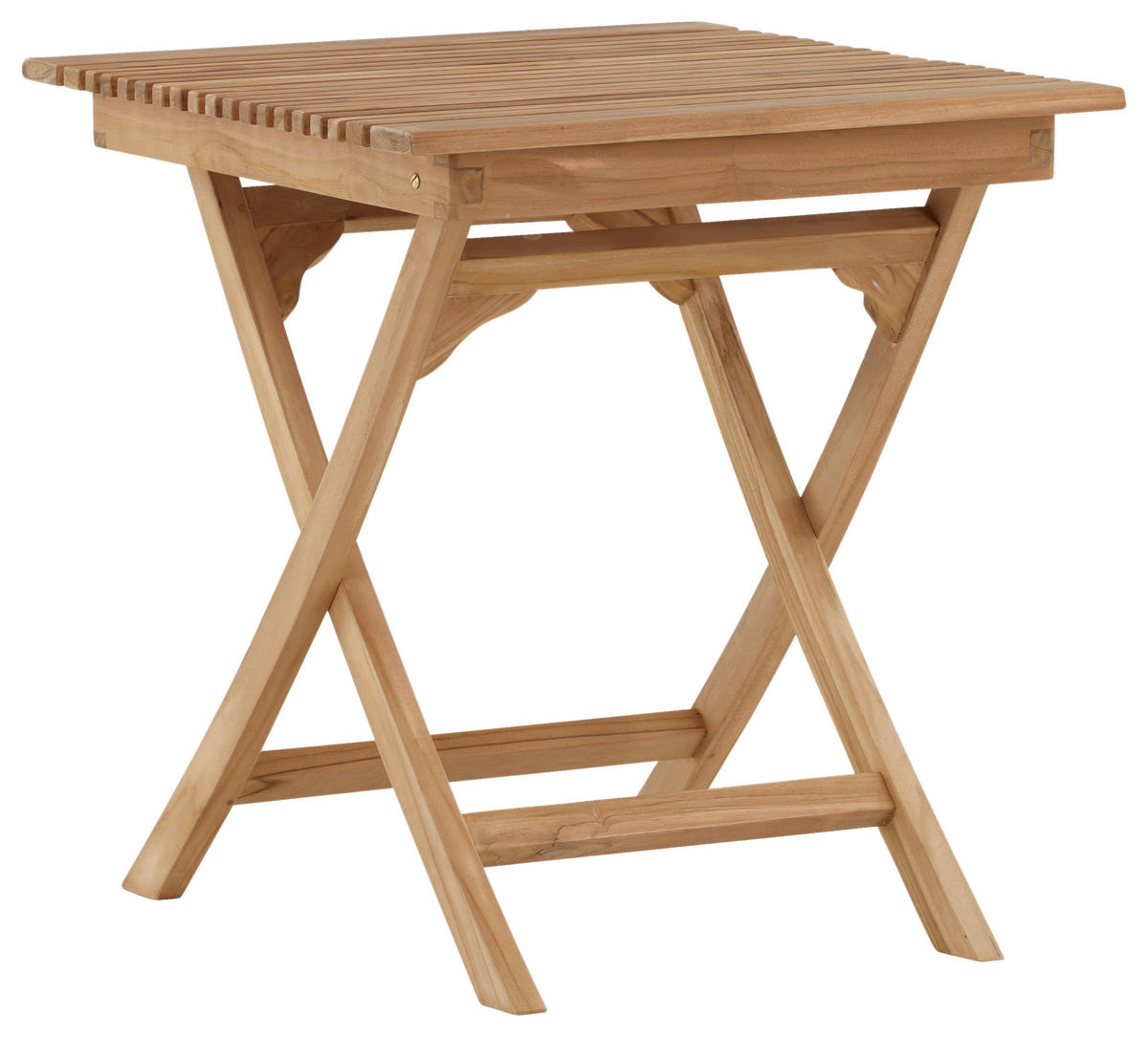 GARTENKLAPPTISCH 70/70/75 cm  - Teakfarben, KONVENTIONELL, Holz (70/70/75cm) - Gardenson