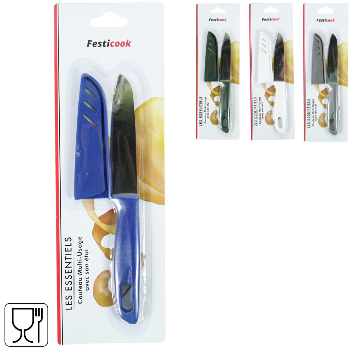 NOŽ  20 cm   - višebojna, Osnovno, metal/plastika (20cm)