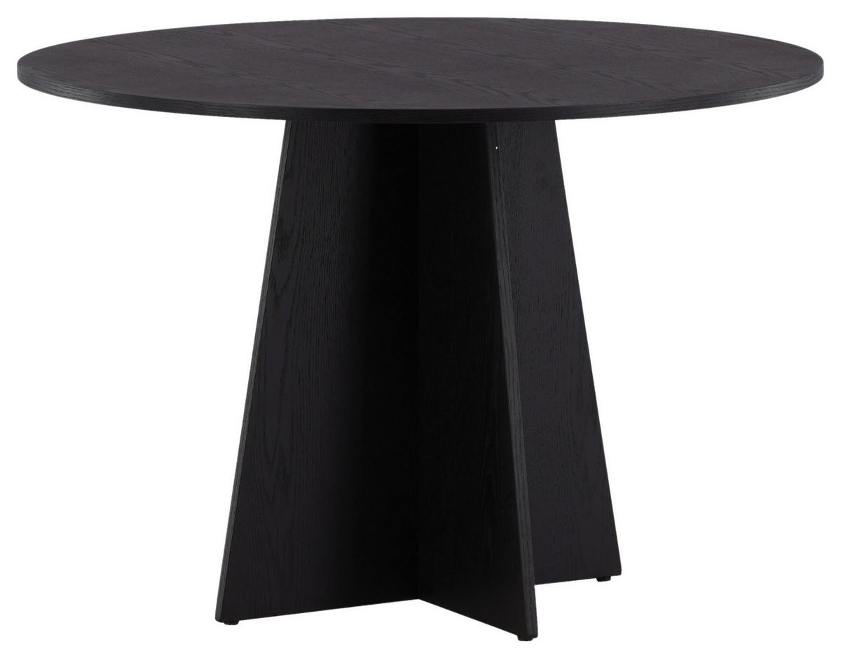 ESSTISCH in Holz 110/110/75 cm  - Schwarz, Design, Holz (110/110/75cm) - Livetastic