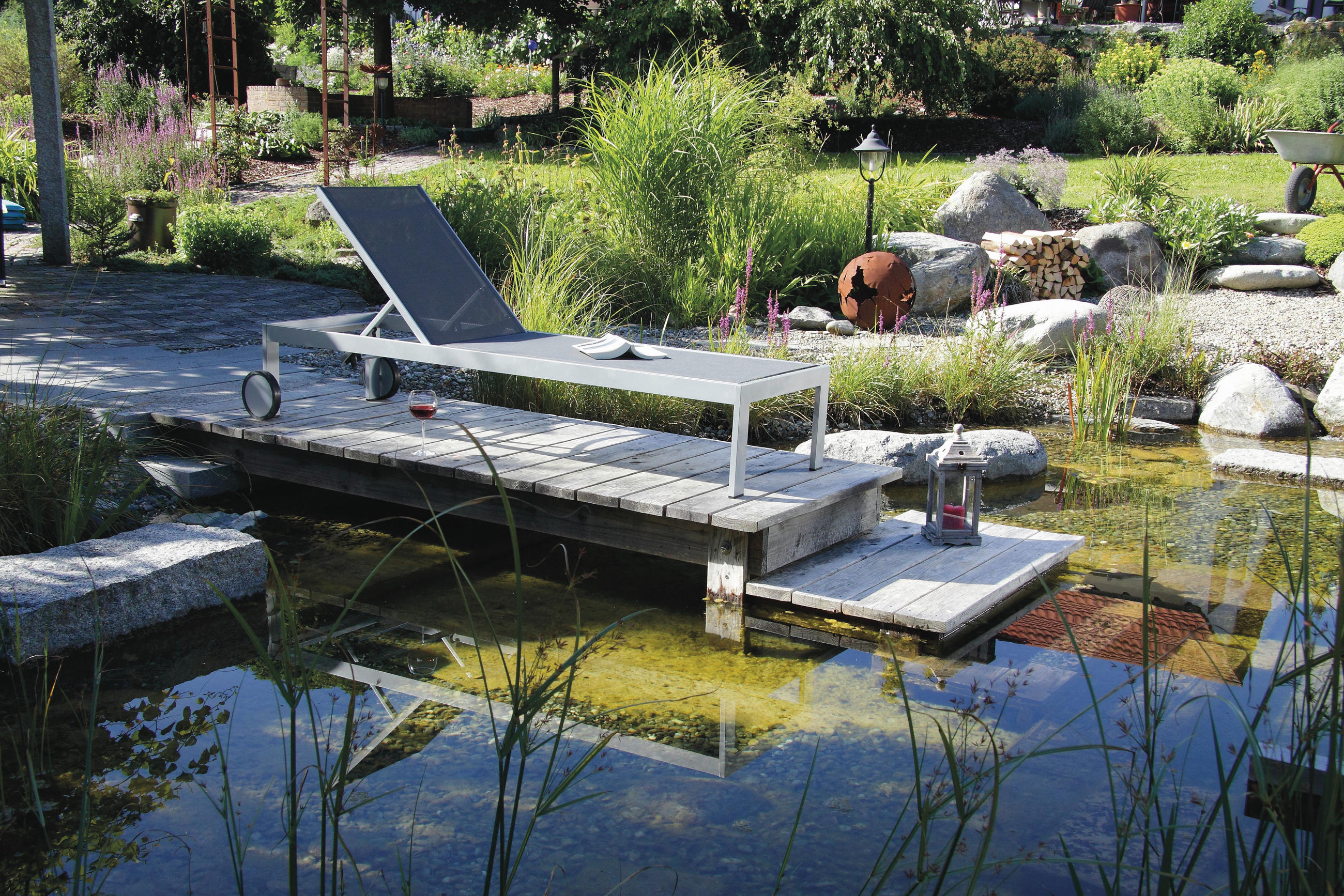 Sonnenliege Rimini Metall/textil