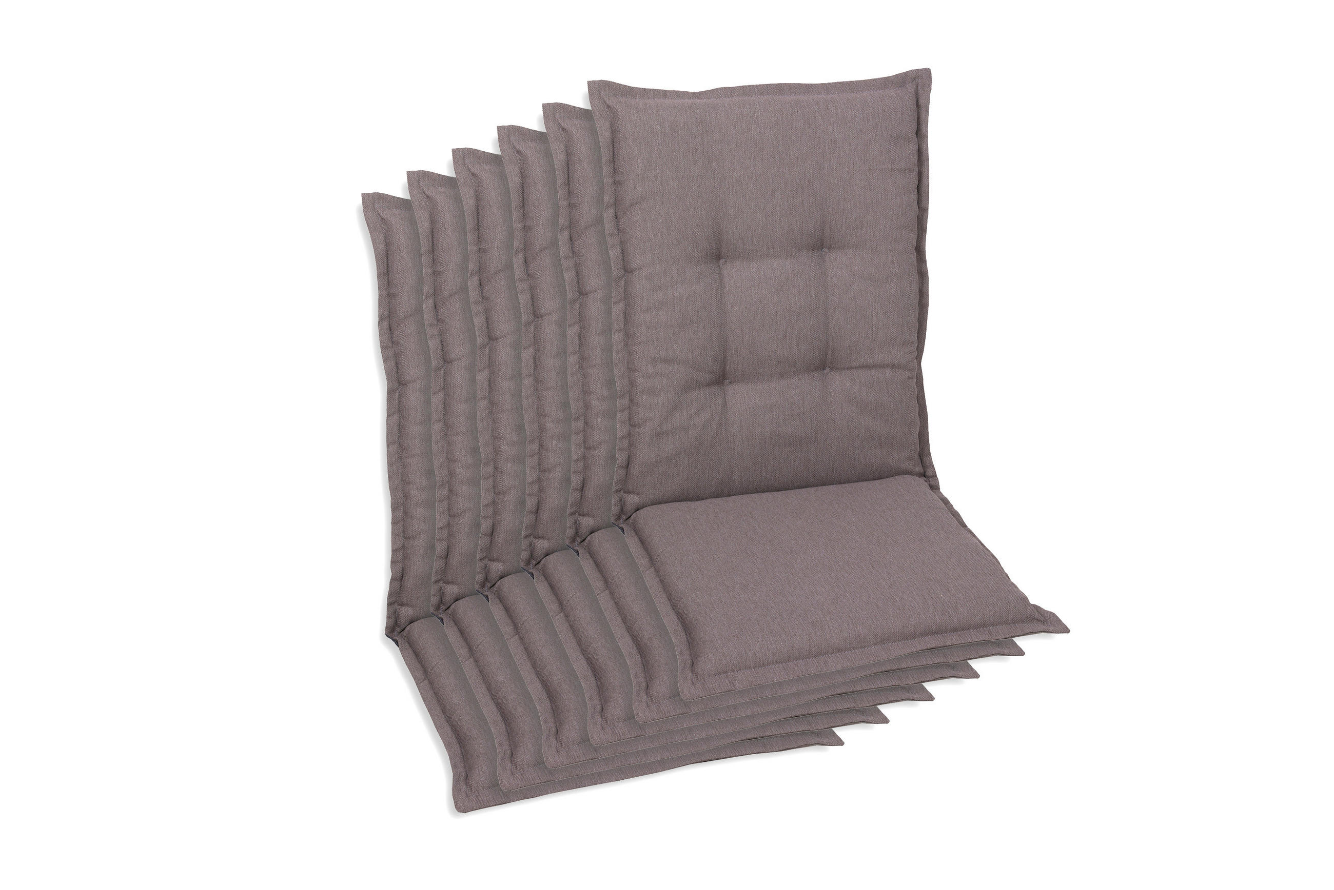 SESSELAUFLAGENSET in Taupe Uni  - Taupe, Basics, Textil (50/7/110cm)