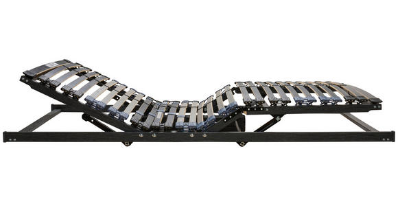 LATTENROST 90/200 cm Kopfteil, Fußteil, Mittelzone verstellbar, Birke, Buche - Braun/Grau, Basics, Holz (90/200cm) - Novel