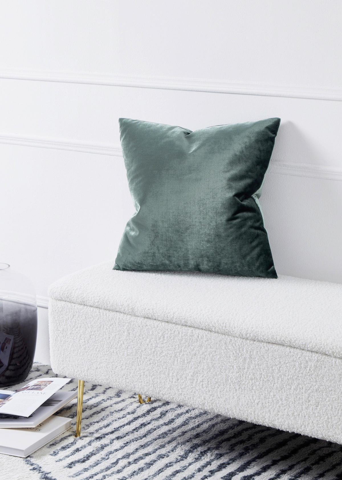 ZIERKISSEN   45/45 cm   - Grün, Design, Textil (45/45cm) - Eglo
