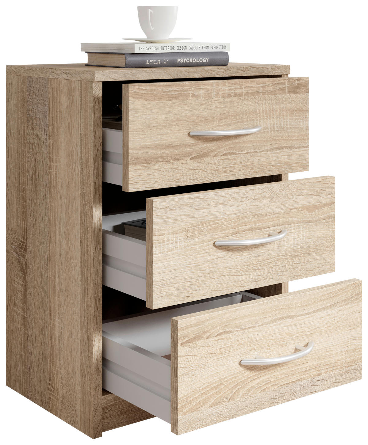 NACHTSCHRANK 38,5/54/28,2 cm  - Sonoma Eiche, Basics (38,5/54/28,2cm) - P & B