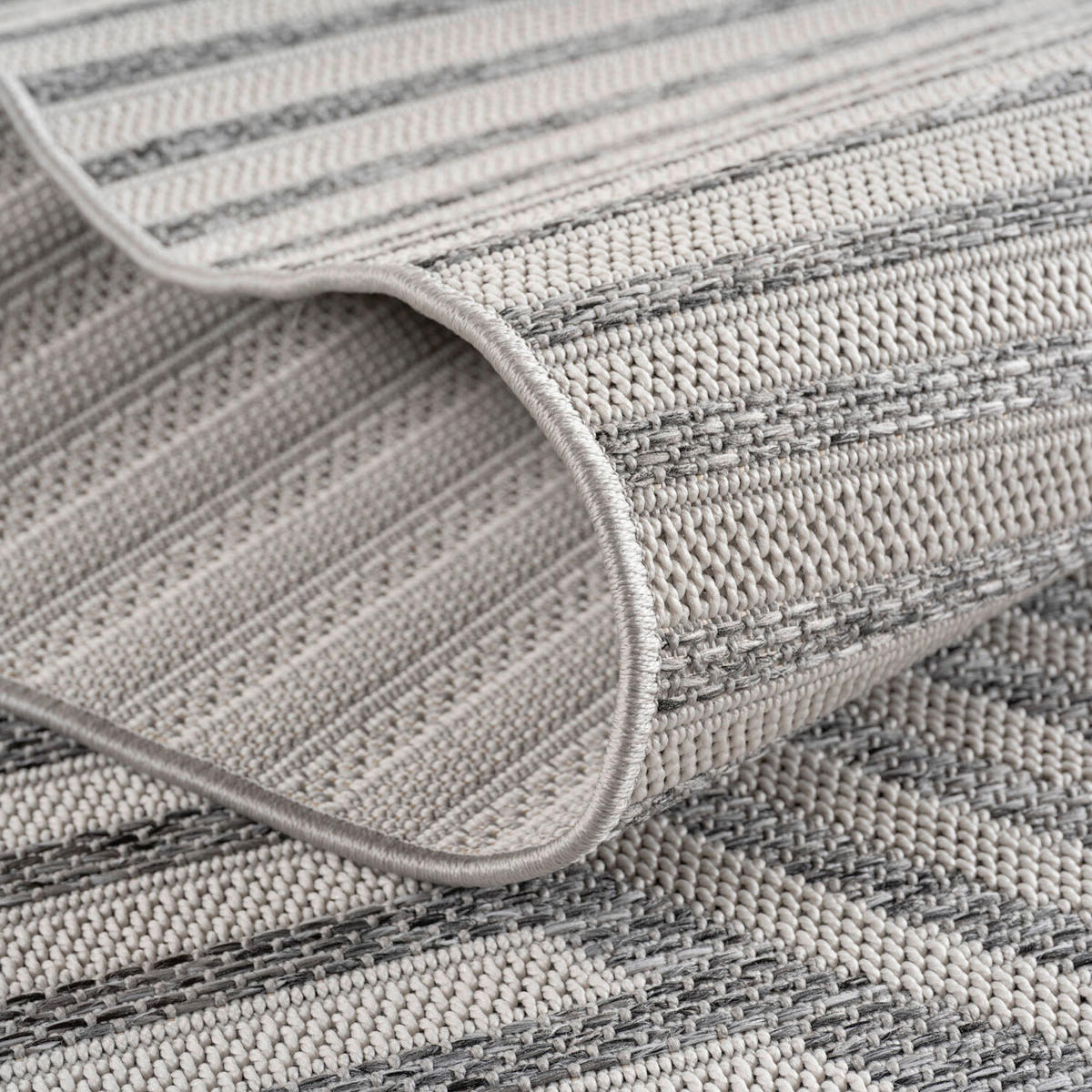 OUTDOORTEPPICH für Terrasse und Balkon 120/170 cm DESERT Grau  - Grau, Design, Textil (120/170cm) - Ayyildiz 