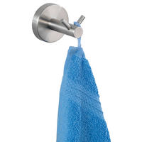 HANDTUCHHAKEN - Edelstahlfarben, Basics, Metall (5,5/5,5/5,5cm) - Wenko