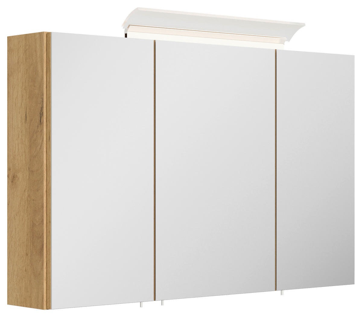 SPIEGELSCHRANK 100/62/17 cm  - Eichefarben, MODERN, Glas/Holzwerkstoff (100/62/17cm) - MID.YOU