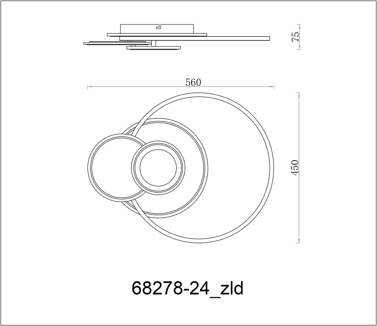 LED-DECKENLEUCHTE Beltran 56/45/7,5 cm  - Silberfarben/Opal, Design, Kunststoff/Metall (56/45/7,5cm) - Globo
