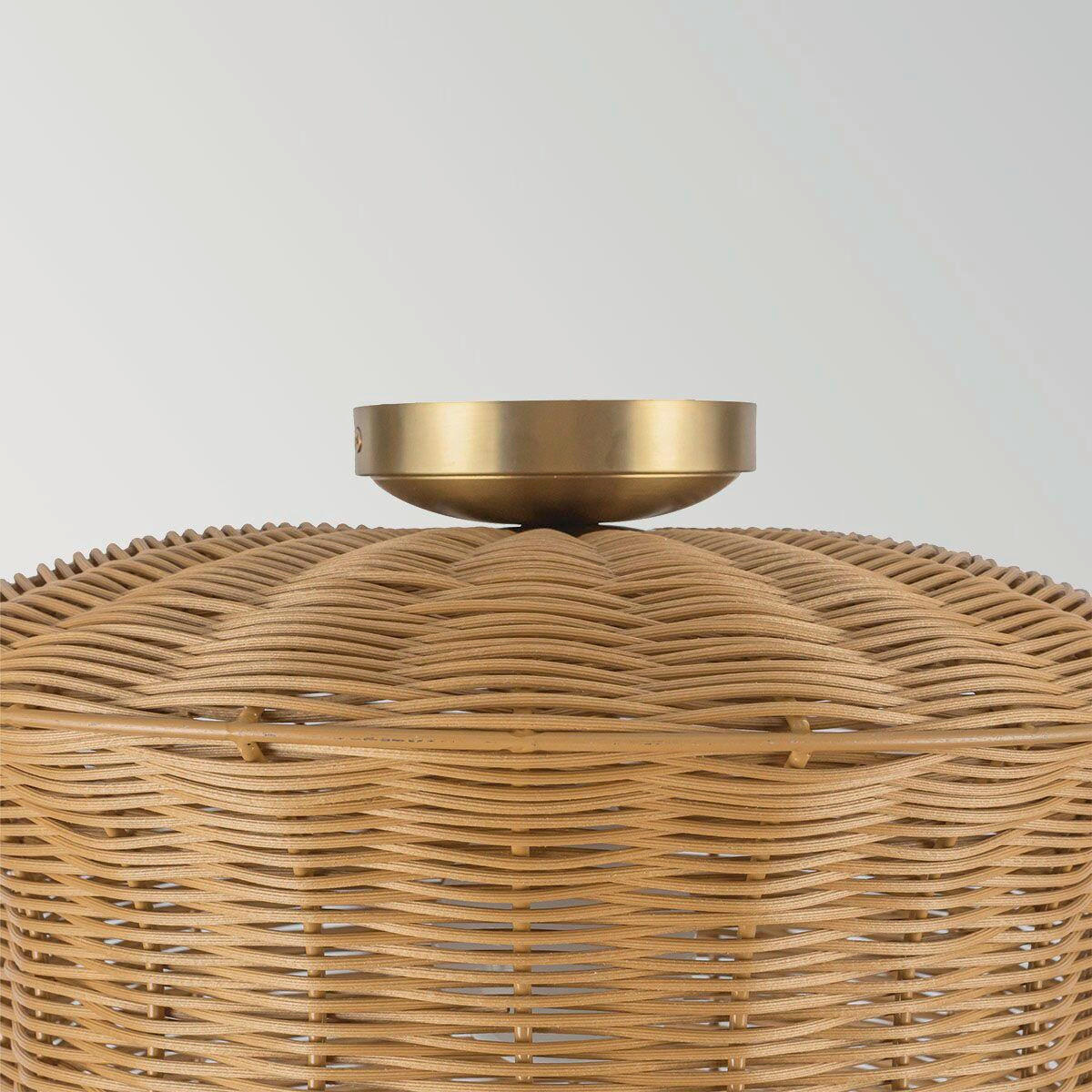 HÄNGELEUCHTE Alora Mood 26,5/40,6 cm  - Goldfarben, Design, Holz/Metall (26,5/40,6cm) - Elstead Lighting