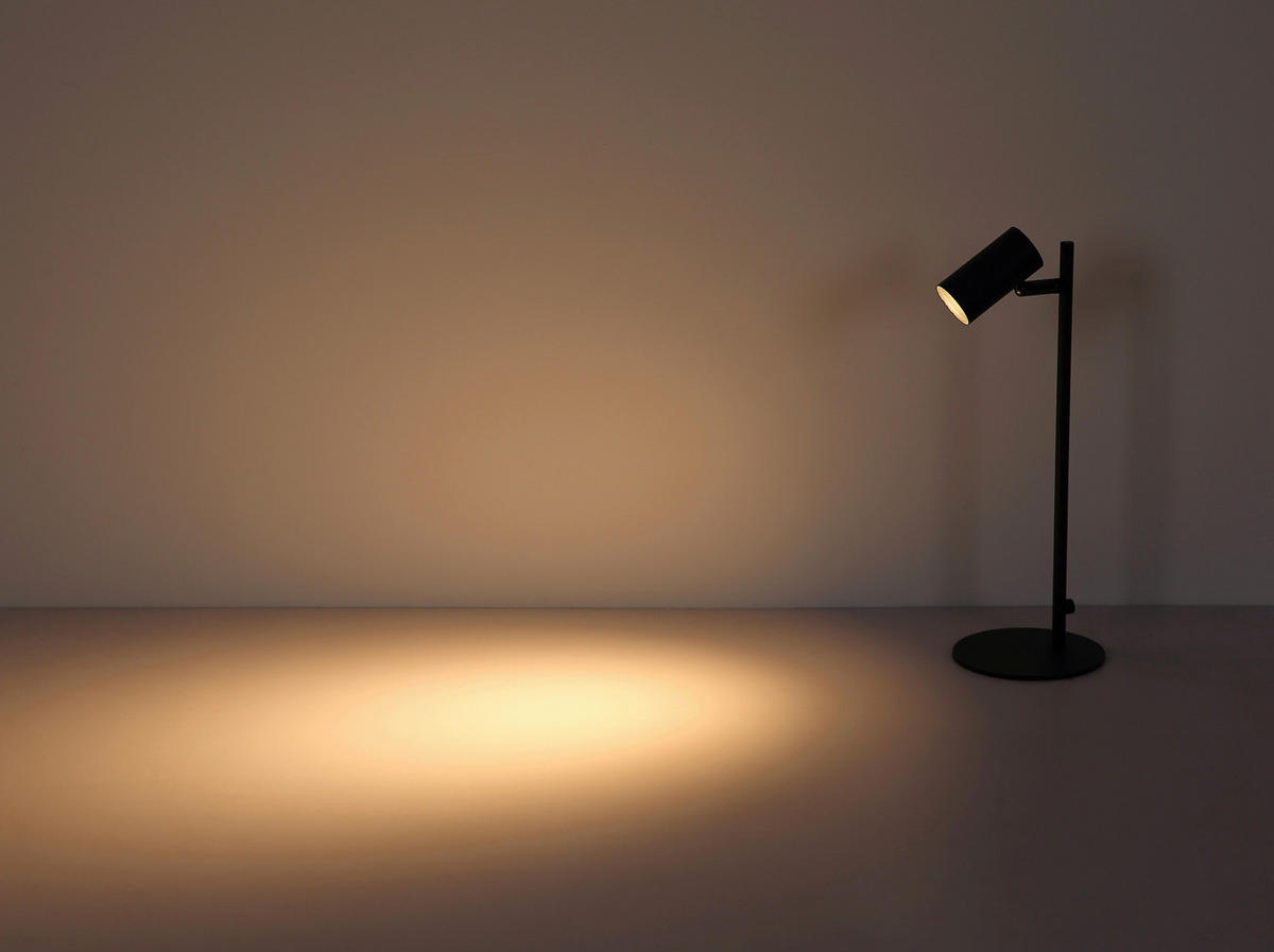 LED-TISCHLEUCHTE 13/35,5 cm   - Schwarzchrom/Schwarz, Design, Kunststoff/Metall (13/35,5cm) - Globo