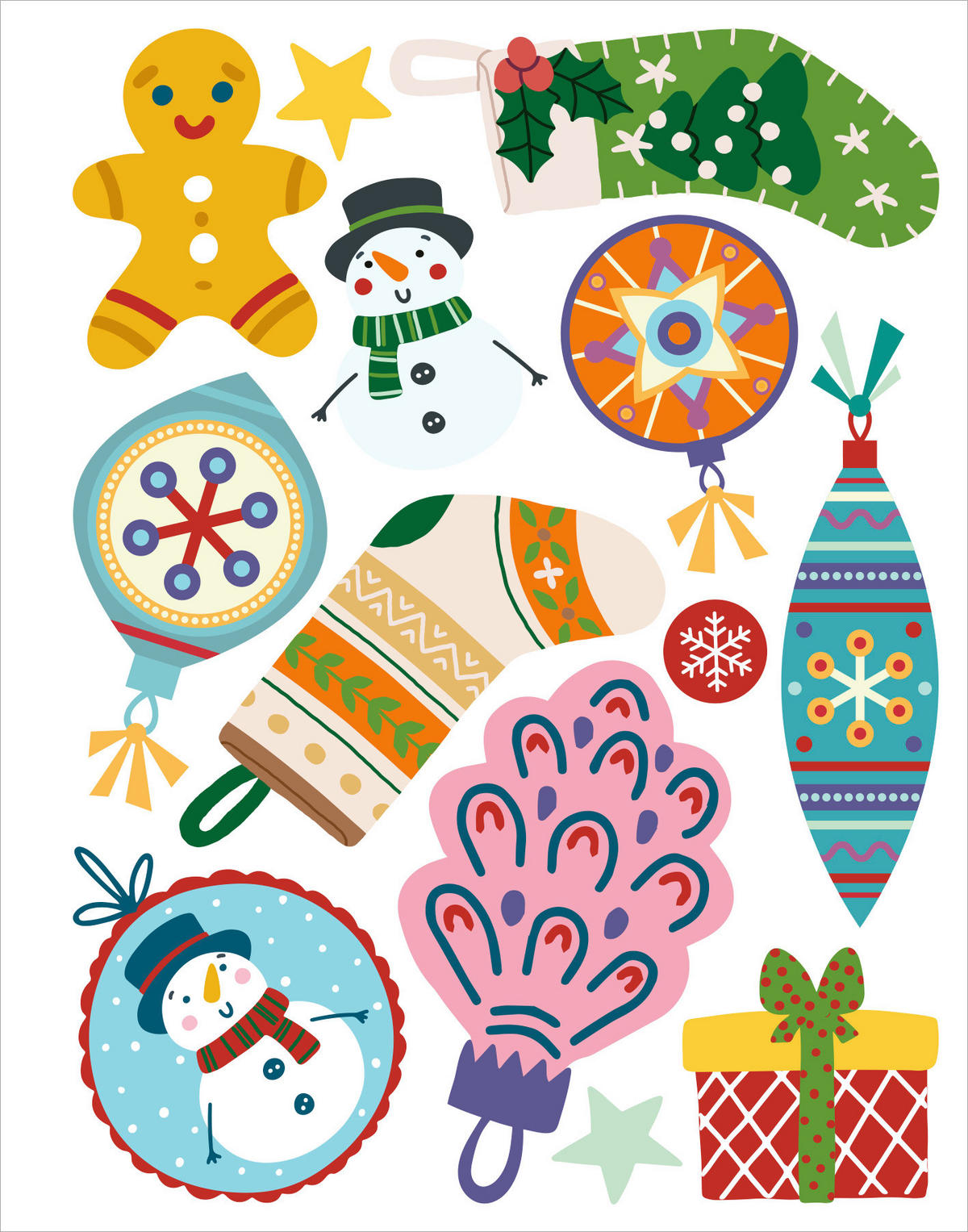 BUCH Diamant-Weihnachts-Anhänger  - Multicolor, Basics, Papier (16,5/16,5/1cm)