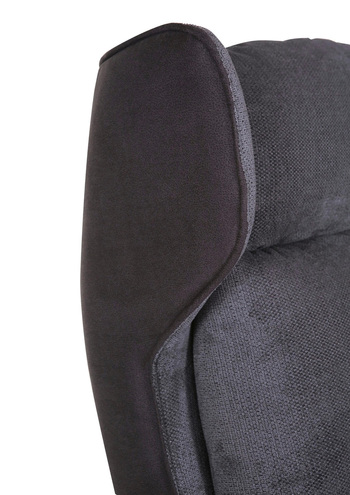 ÖRONLAPPSFÅTÖLJ i flatväv grå, mörkgrå  - mörkgrå/svart, Design, metall/textil (83/106/89cm)