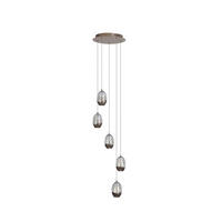 LED-HÄNGELEUCHTE 30/150 cm  - Champagner/Transparent, Trend, Glas/Metall (30/150cm)