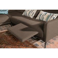 ECKSOFA in Flachgewebe Braun  - Anthrazit/Braun, Design, Textil/Metall (230/254cm) - Ambiente