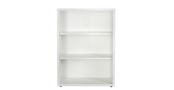 AKTENREGAL Weiß Hochglanz - Weiß Hochglanz, KONVENTIONELL, Holzwerkstoff (81,6/111,9/35,7cm) - Carryhome