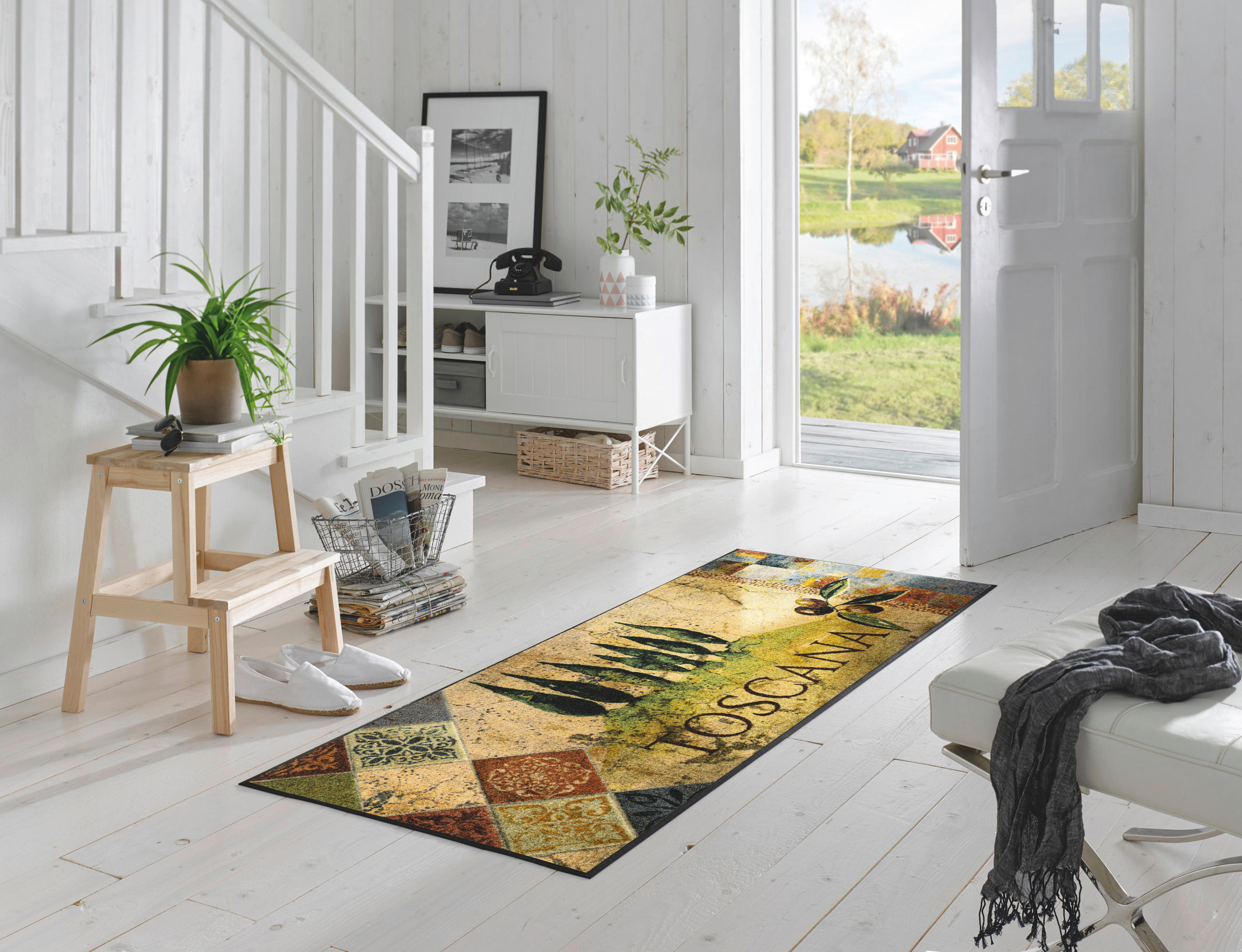 TRAVERSĂ BUCĂTĂRIE 75/190 cm  - verde, Konventionell, plastic (75/190cm) - wash+dry