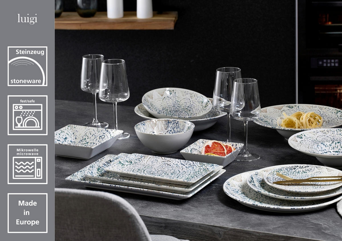 SCHALE   - Blaugrau, KONVENTIONELL, Keramik (13/13/5cm) - Ritzenhoff Breker