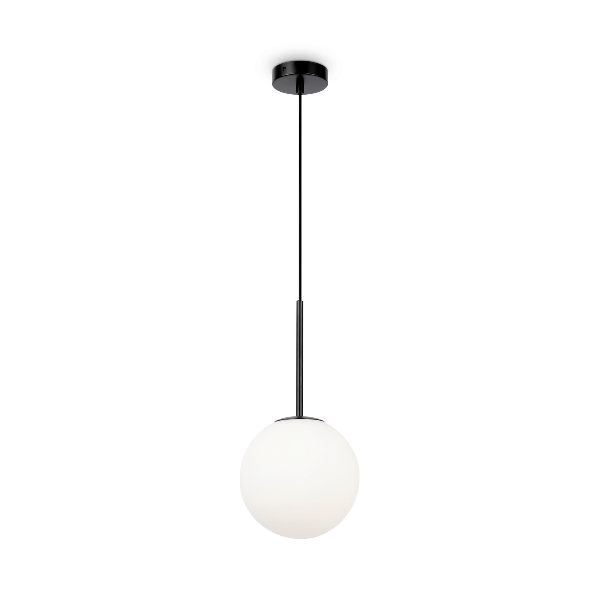 PENDELLEUCHTE 20/180 cm    - Weiss/Schwarz, Trend, Glas/Metall (20/180cm) - MAYTONI