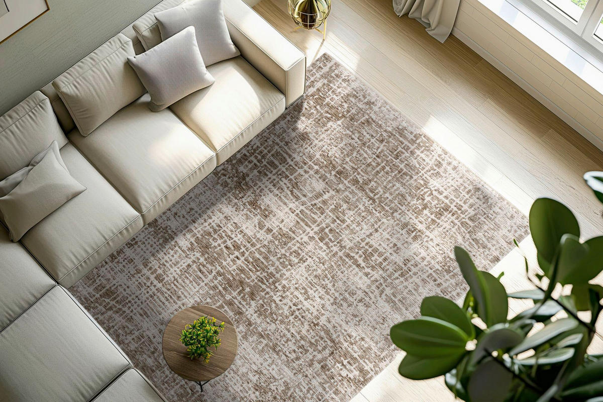 FLACHWEBETEPPICH 120/170 cm Taupe rechteckig  - Taupe, Basics, Textil (120/170cm) - Kayoom