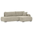 ECKSOFA Mintgrün Flachgewebe Zierkissen, Rückenkissen, Bettkasten, Schlaffunktion, Rücken echt, Liegefläche im Originalstoff  - Schwarz/Mintgrün, KONVENTIONELL, Kunststoff/Textil (260/145cm) - Carryhome