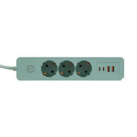 STECKDOSENLEISTE - Mintgrün, Basics, Kunststoff/Metall (24/5,5/4cm) - Mican