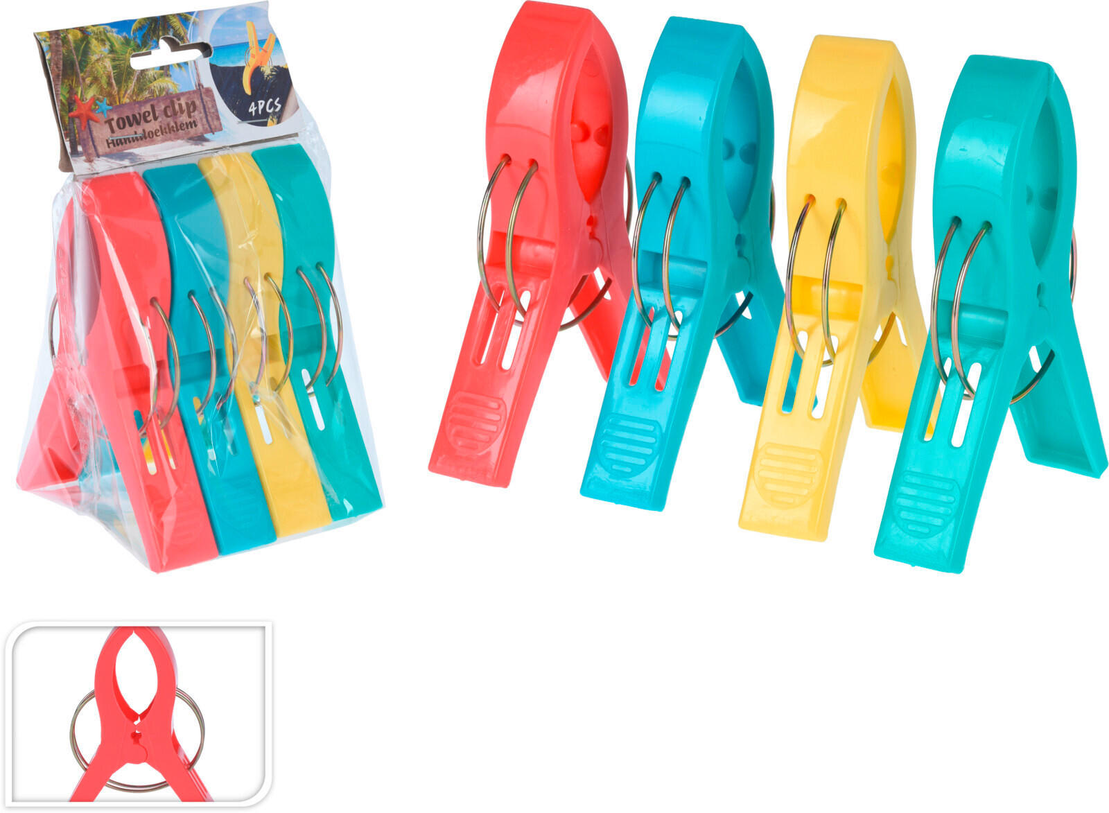 ŠTIPEC NA UTERÁK - viacfarebná, Basics, plast (12/8.5/2cm)