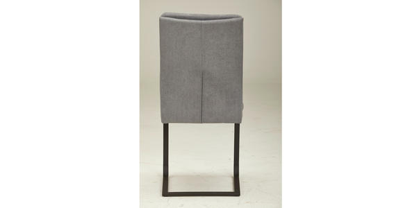 SCHWINGSTUHL  Stoffauswahl Flachgewebe  - Schwarz/Grau, Design, Textil/Metall (47/100/64cm) - Novel