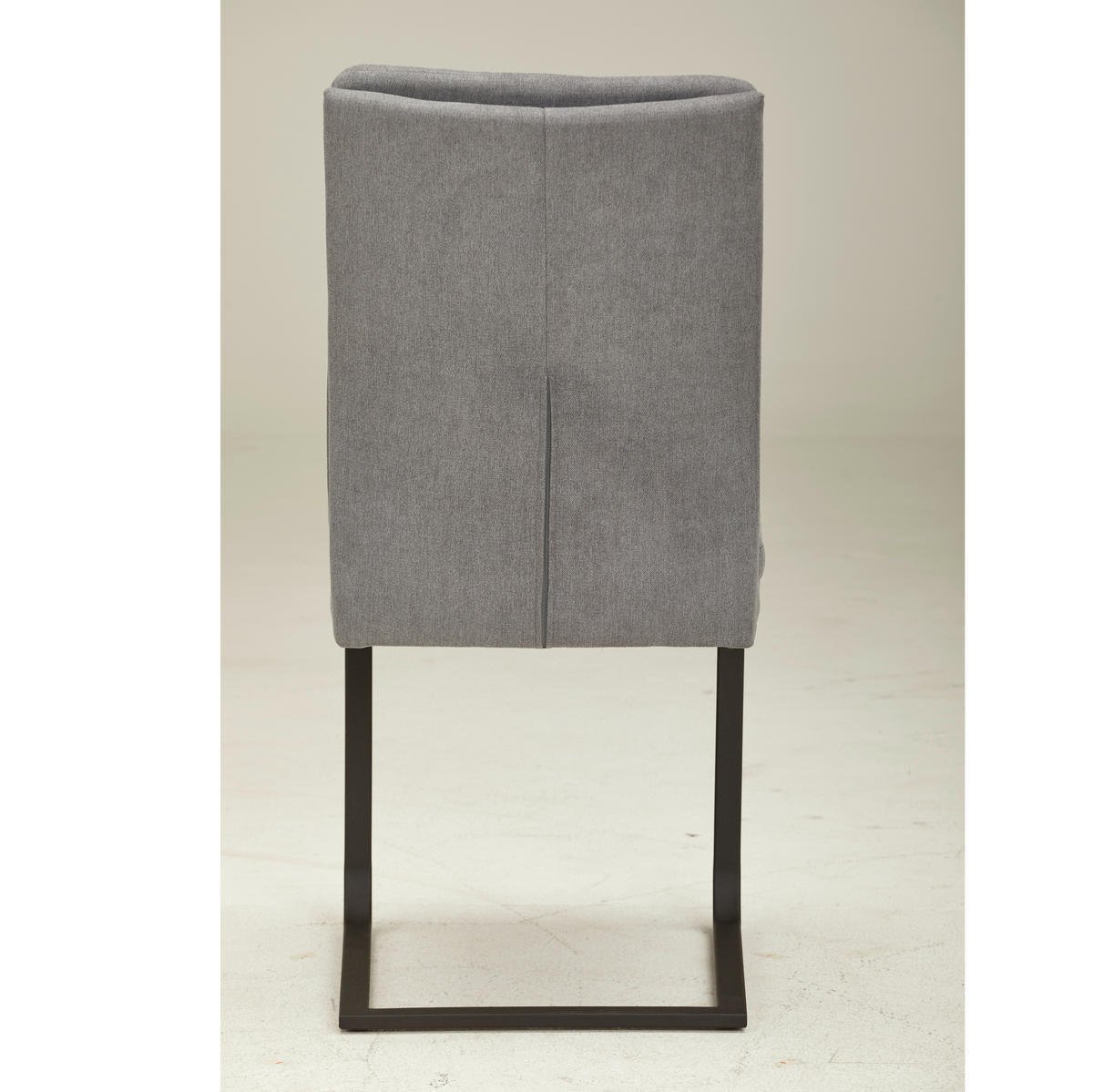 SCHWINGSTUHL  in Edelstahl Flachgewebe  - Schwarz/Grau, Design, Textil/Metall (47/100/64cm) - Novel