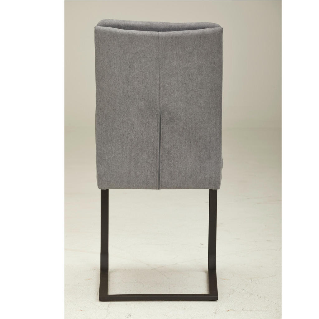 Thumbnail - Novel Schwingstuhl, Grau, Metall, Textil, Flachrohr, C-Form, 47x100x64 cm, Stoffauswahl, Esszimmer, Stühle, Esszimmerstü...