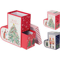 AJÁNDÉKDOBOZ  - színes, Basics, papír (24/11/25cm)