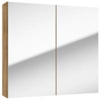 SPIEGELSCHRANK 65/60/15 cm  - Eichefarben/Transparent, KONVENTIONELL, Glas/Holzwerkstoff (65/60/15cm) - MID.YOU