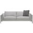 SOFA in Textil Grau - Schwarz/Grau, Design, Textil/Metall (249/86/96cm) - Lomoco SOFA in Textil Grau - Schwarz/Grau, Design, Textil/Metall (249/86/96cm) - Lomoco
