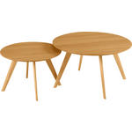COUCHTISCHSET in Holz, Holzwerkstoff 80/60/80/60/45/40 cm  - Eichefarben, Design, Holz/Holzwerkstoff (80/60/80/60/45/40cm) - Carryhome