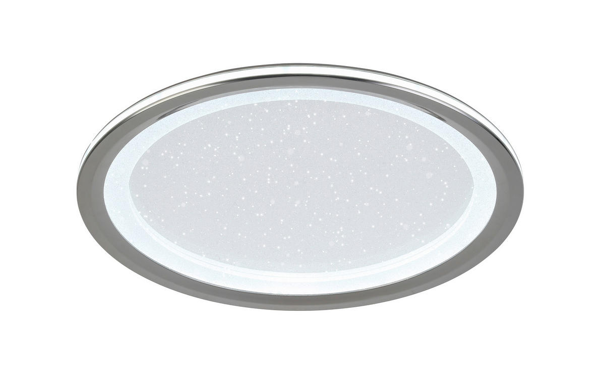 LED-DECKENLEUCHTE  40/6 cm    - Chromfarben/Schwarz, Trend, Kunststoff/Metall (40/6cm) - Novel