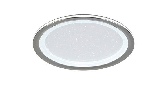 LED-DECKENLEUCHTE 40/6 cm   - Chromfarben/Schwarz, Trend, Kunststoff/Metall (40/6cm) - Novel