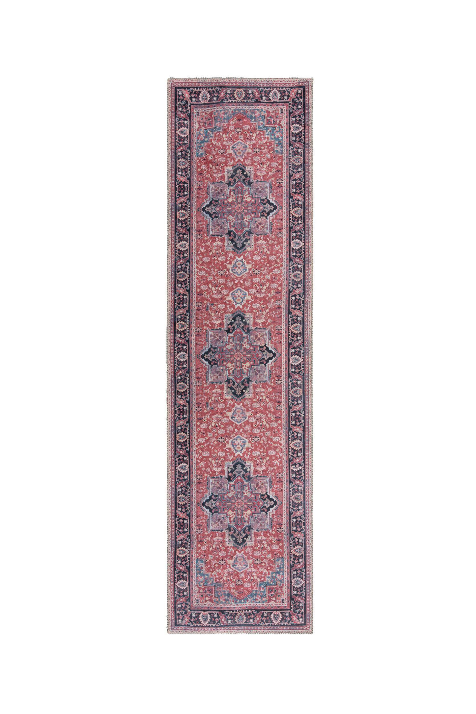 FLACHWEBETEPPICH 60/230 cm Hebden Washable Rot  - Rot, Basics, Textil (60/230cm) - Xora