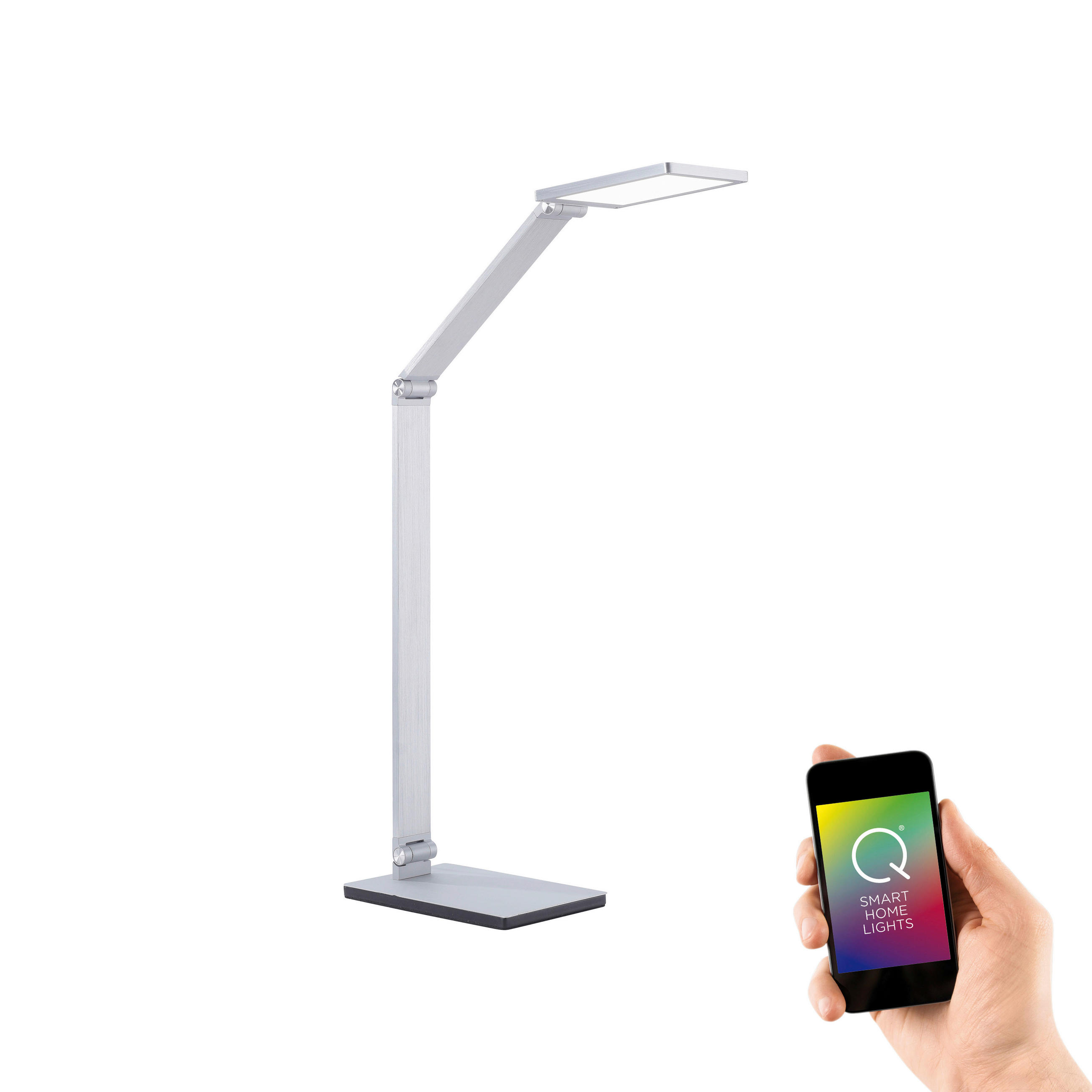 LED-STEHLEUCHTE    - Alufarben, Basics, Kunststoff/Metall (55/17cm)
