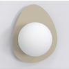 WANDLEUCHTE  16/13/20 cm    - Beige, KONVENTIONELL, Glas/Metall (16/13/20cm)