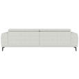 BIGSOFA Webstoff Naturfarben  - Schwarz/Naturfarben, KONVENTIONELL, Textil/Metall (280/80/113cm) - Carryhome