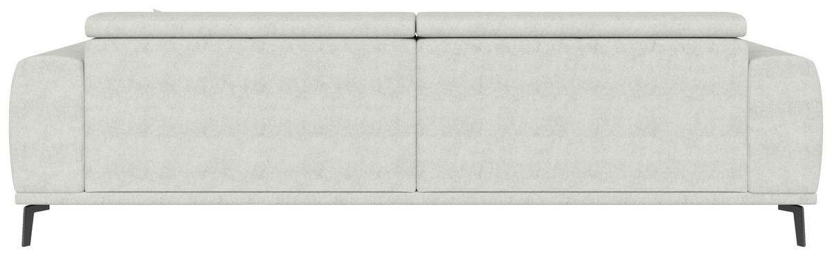 BIGSOFA Webstoff Naturfarben  - Schwarz/Naturfarben, KONVENTIONELL, Textil/Metall (280/80/110cm) - Carryhome