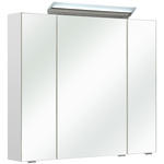 SPIEGELSCHRANK 80/70/16 cm  - Weiß, Basics, Glas/Holz (80/70/16cm) - Xora