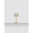 AKKU-TISCHLEUCHTE 9/22 cm  - Beige, Basics, Metall (9/22cm) - Novel