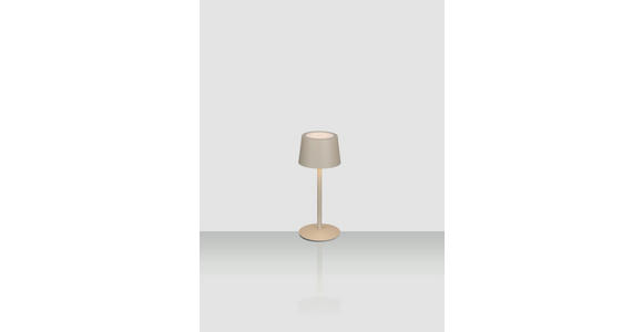 AKKU-TISCHLEUCHTE 9/22 cm  - Beige, Basics, Metall (9/22cm) - Novel