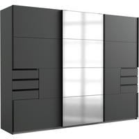 OMARA Z DRSNIMI VRATI, barve grafita  - črna/barve grafita, Design, kovina/steklo (270/208/64cm) - Ti'me