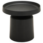 BEISTELLTISCH 50/50/44,5 cm Schwarz rund  - Schwarz, Design, Metall (50/50/44,5cm) - Landscape